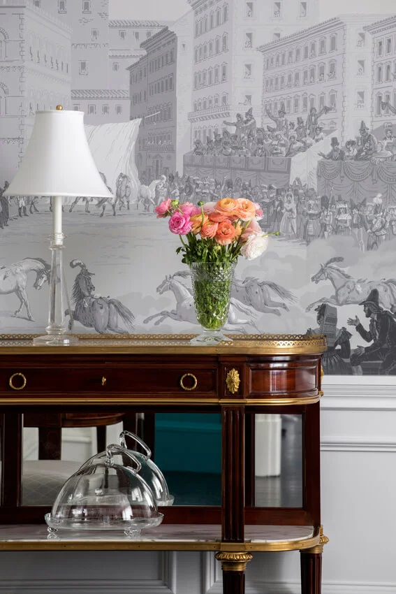 Custom millwork design detail in a Manhattan apartment
