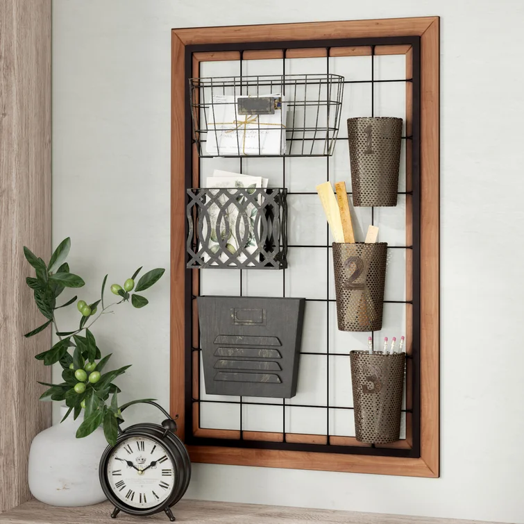 Maximizing space with vertical wall organizers.