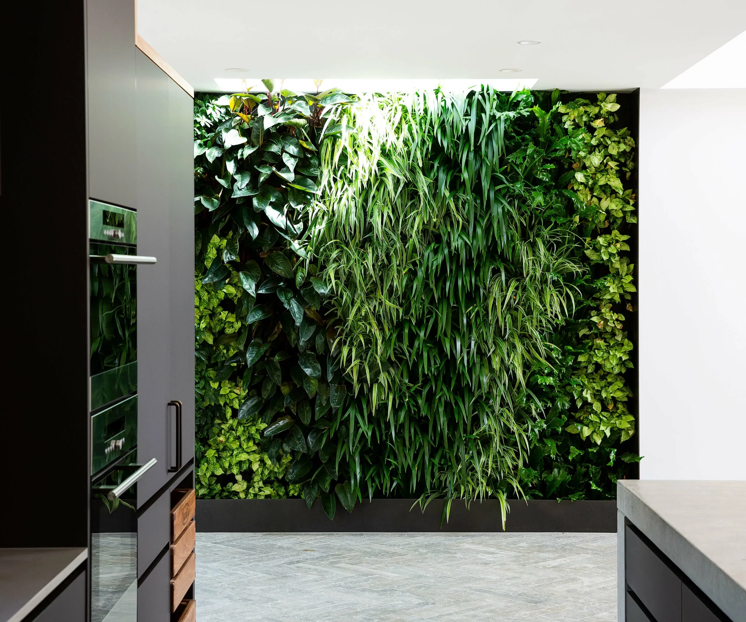 Vertical gardens: A lush oasis in the heart of your apartment.