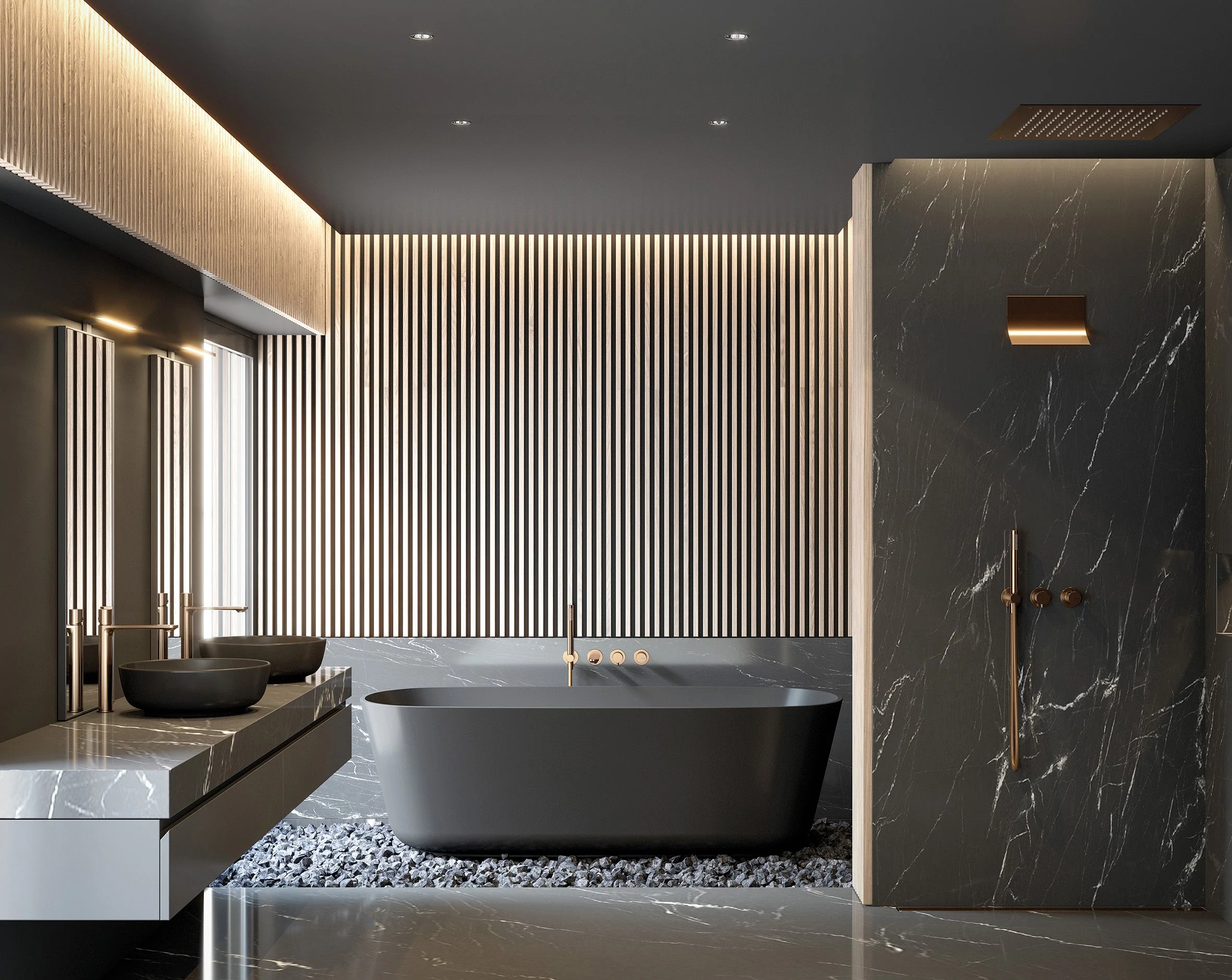 The Symphony of Elegance and Functionality: A Glimpse into Luxury Bathroom Designs