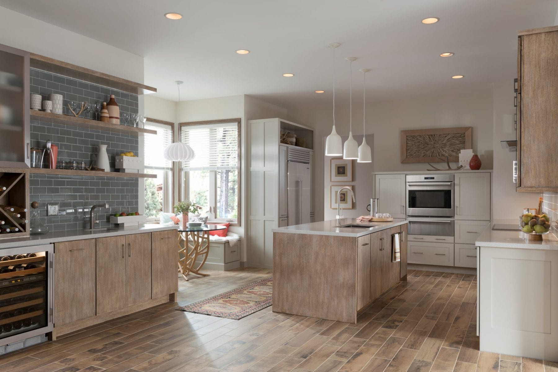A modern kitchen seamlessly blending luxury with functionality.