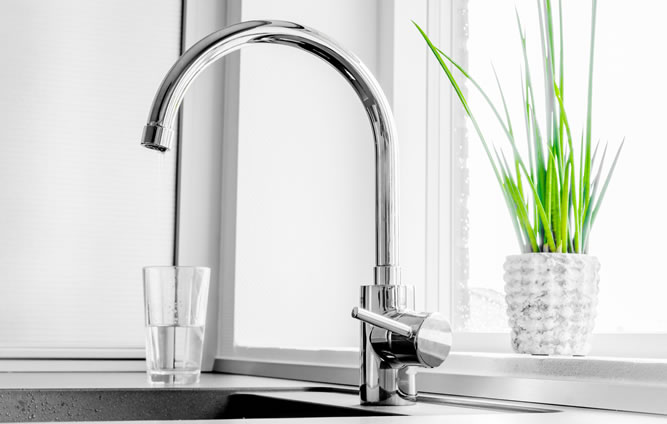 Modern luxury faucets seamlessly blend performance with water conservation.