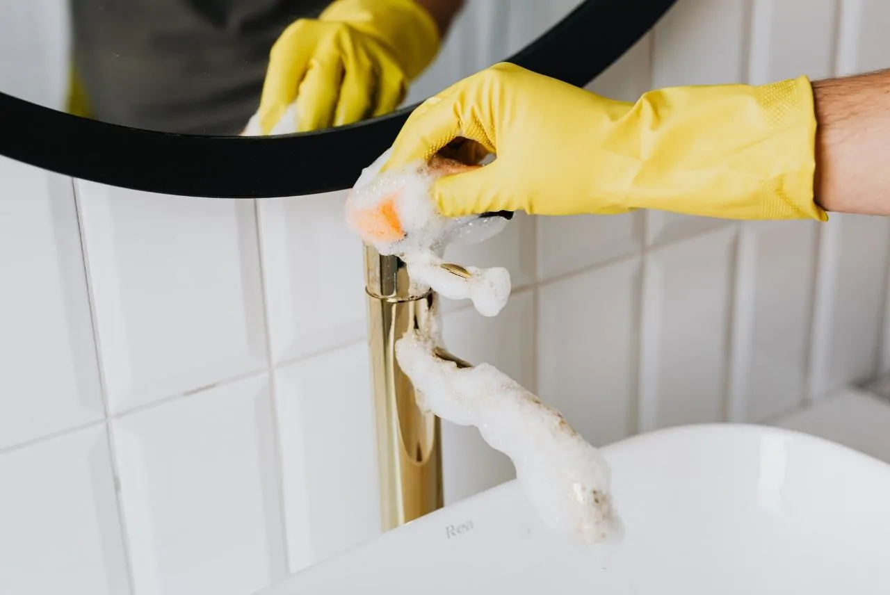 Gentle cleaning ensures your luxury faucet retains its sheen.