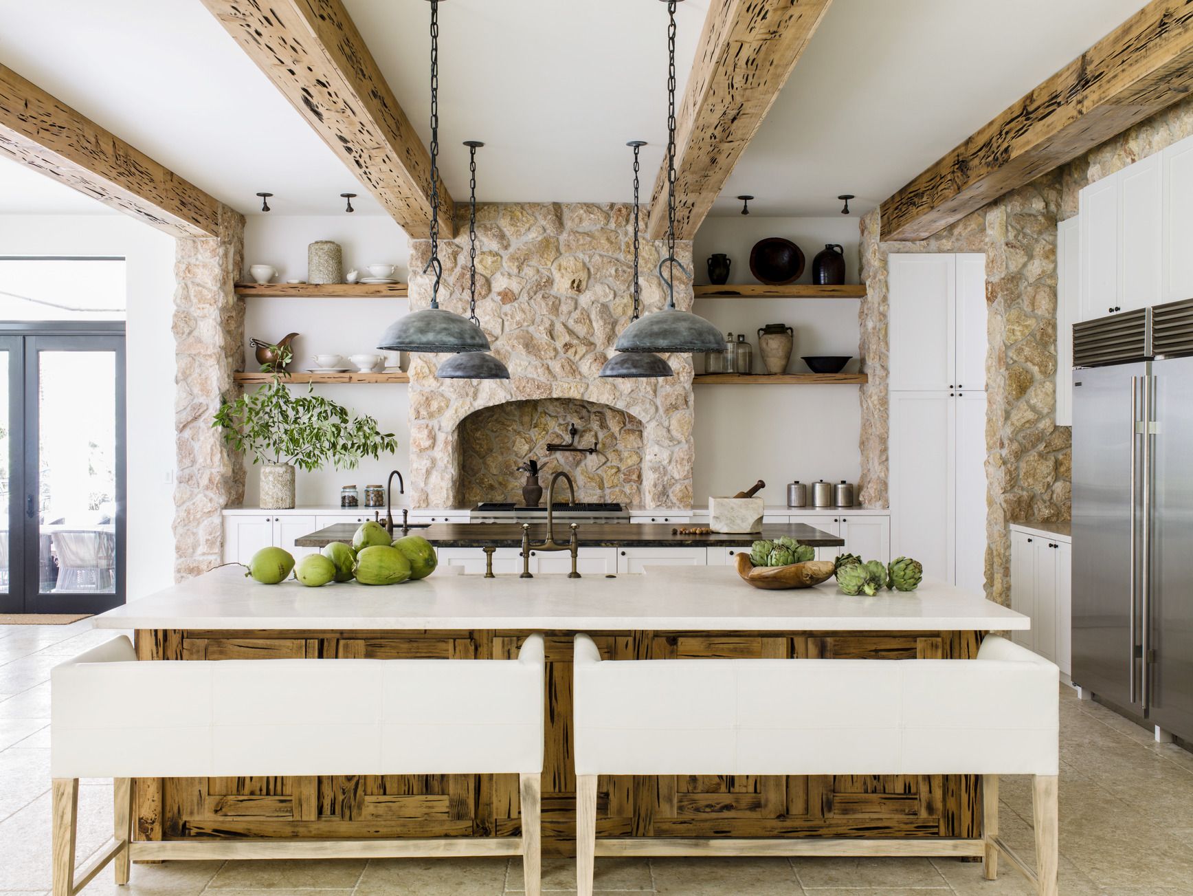 Tailored for elegance: A bespoke kitchen island blending functionality with style.