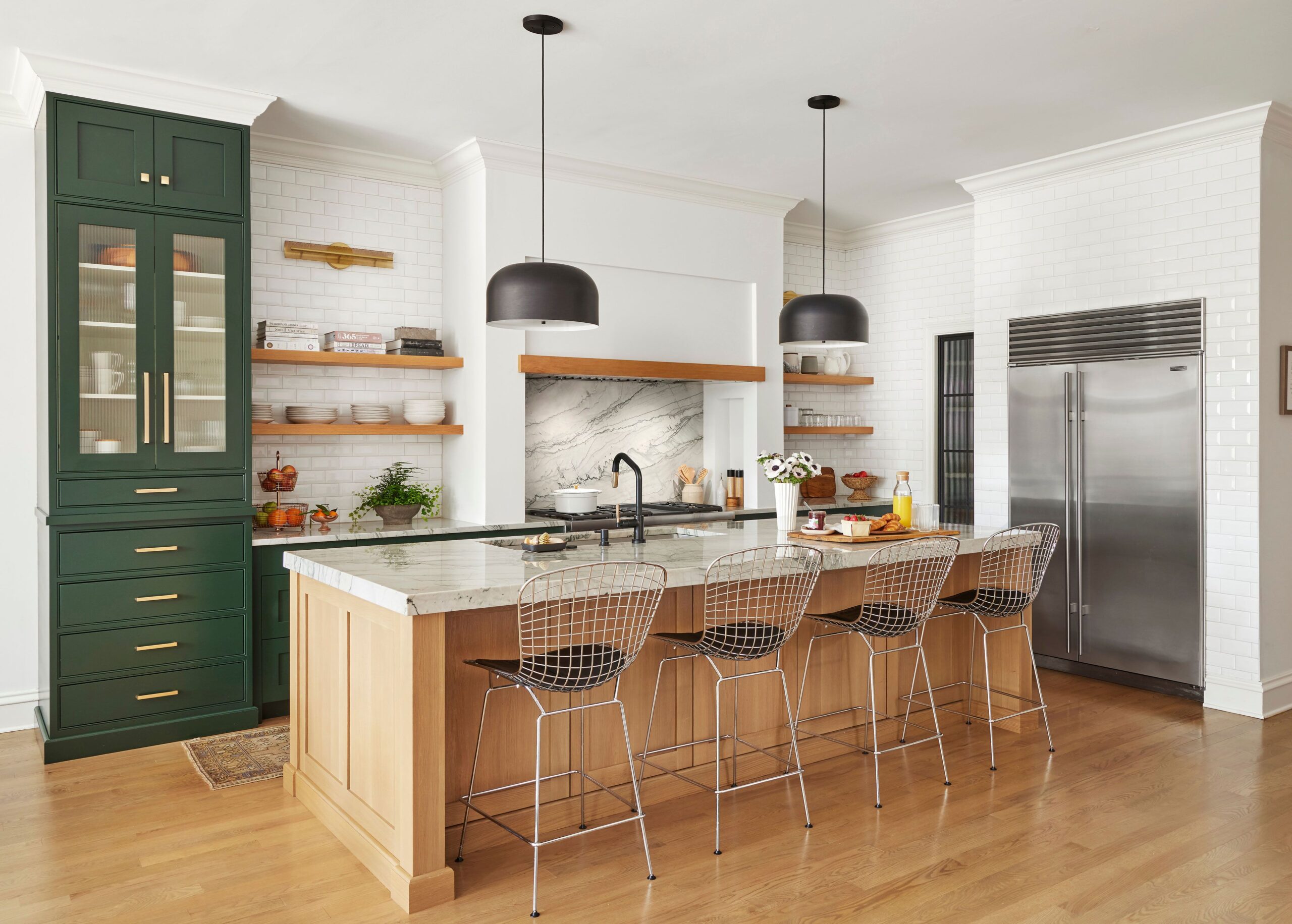 The Workhorse Island: A chef's dream with integrated cooktop and ample workspace.