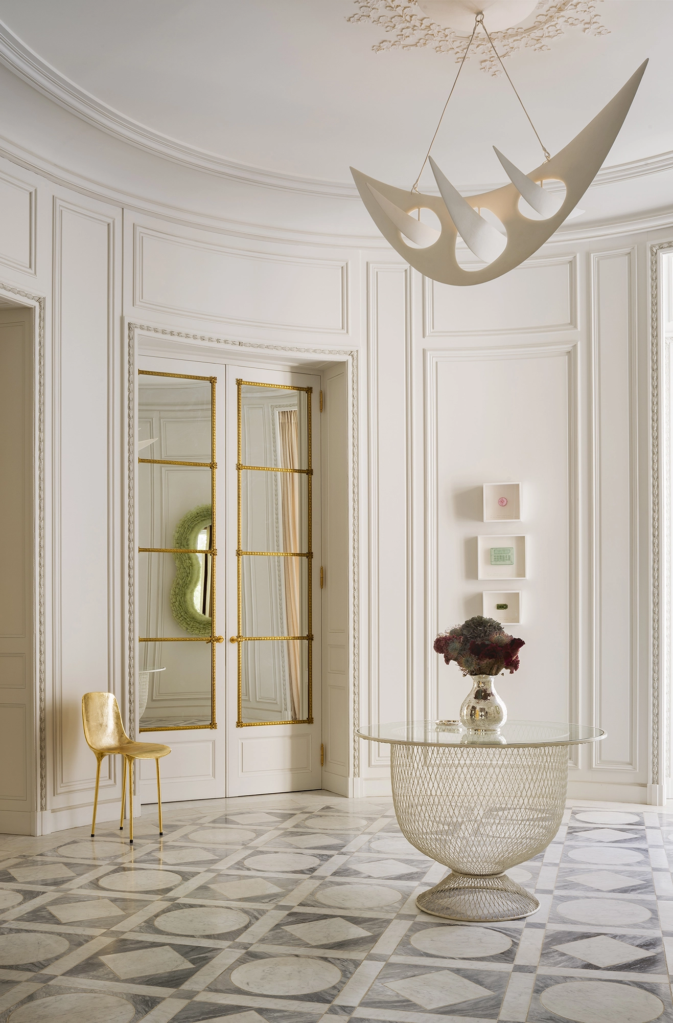 Elegance Unveiled: Classic Paneling in High-End Entryway Design