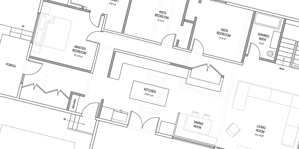 The blueprint of success: Detailed planning in a luxury home renovation project.