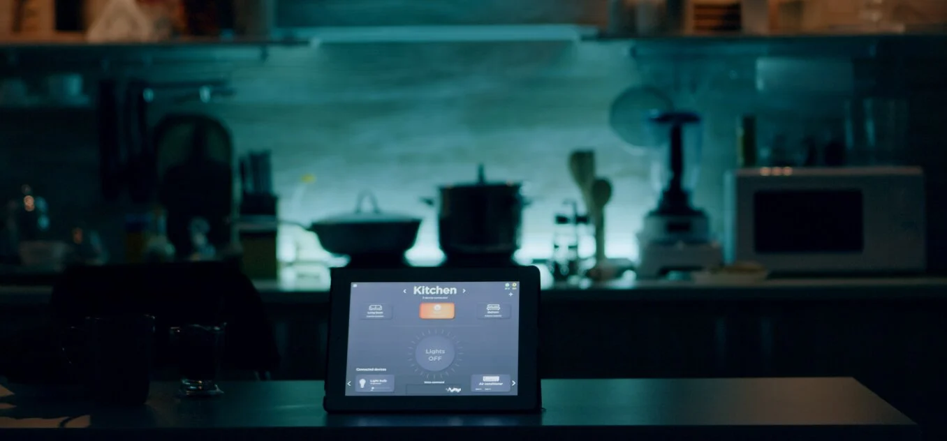A customized home automation routine displayed on a smartphone, showcasing the convenience and personalization of smart home devices.