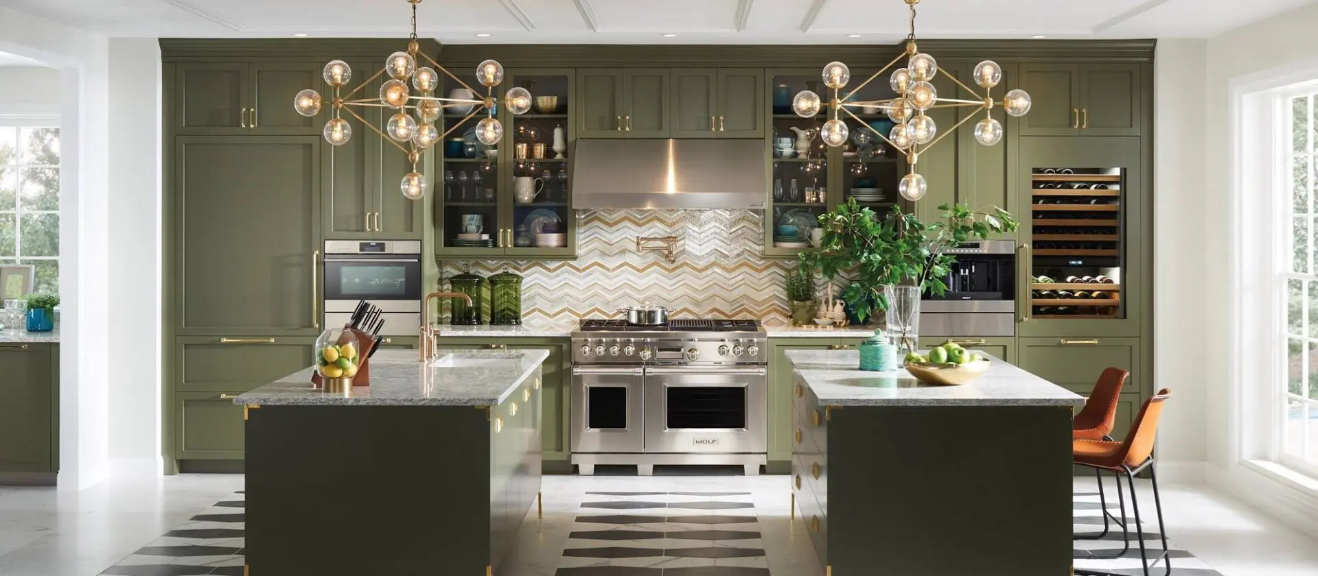 A Symphony of Gourmet Appliances in a Luxurious Kitchen Design