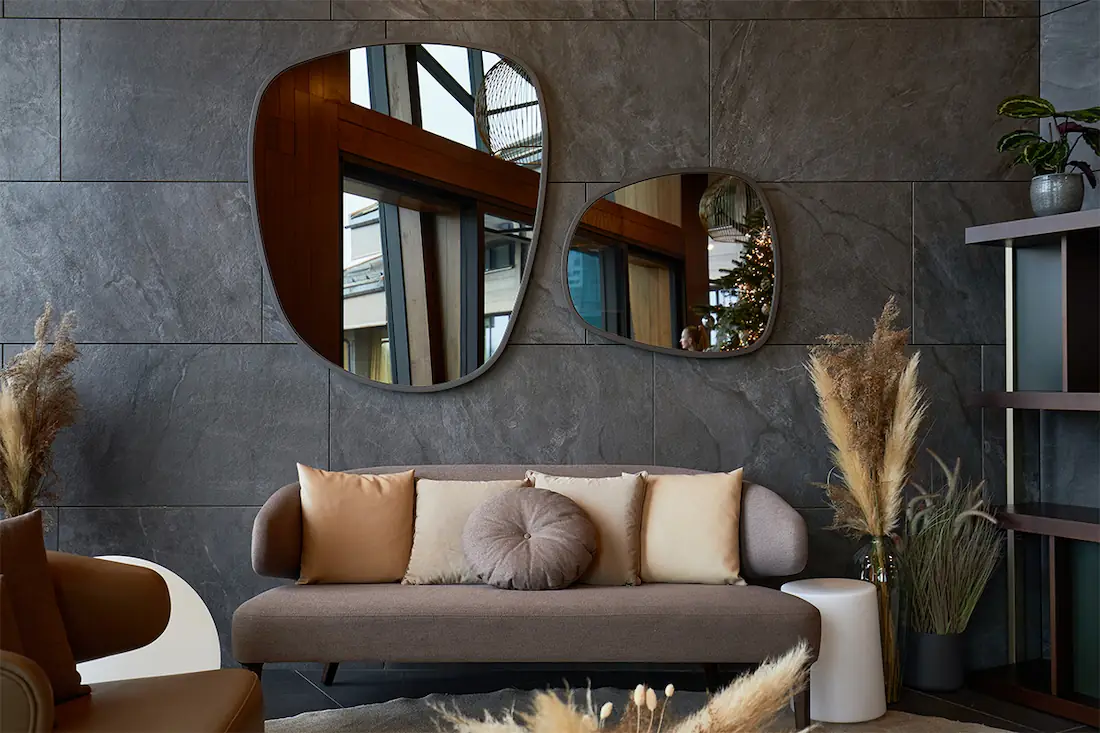 Incorporate a statement piece to create a dynamic focal point in your open concept space, adding character and style.