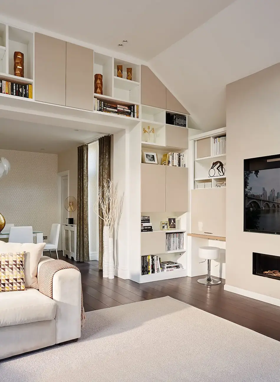 Explore innovative storage solutions that maximize space without sacrificing style in open concept living environments.