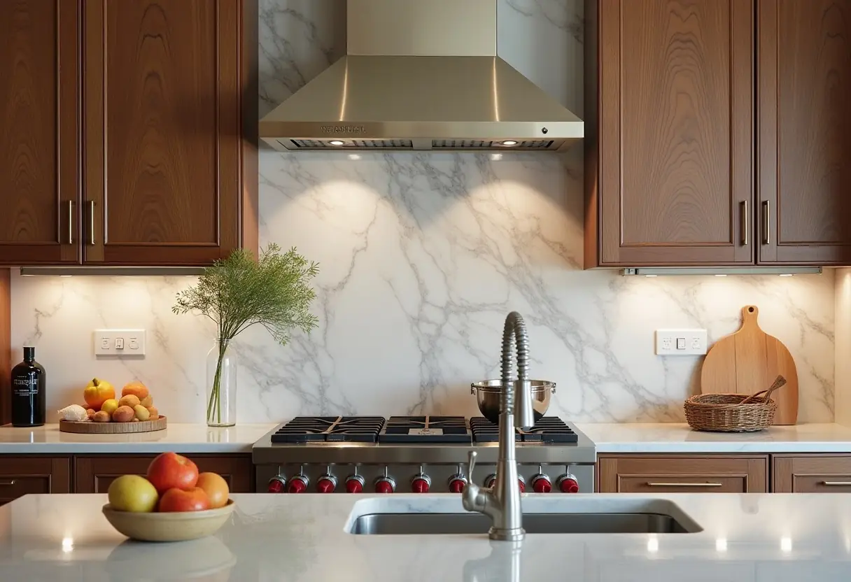 Bespoke kitchen cabinetry with high-gloss finishes, showcasing luxury and craftsmanship in a Manhattan home.