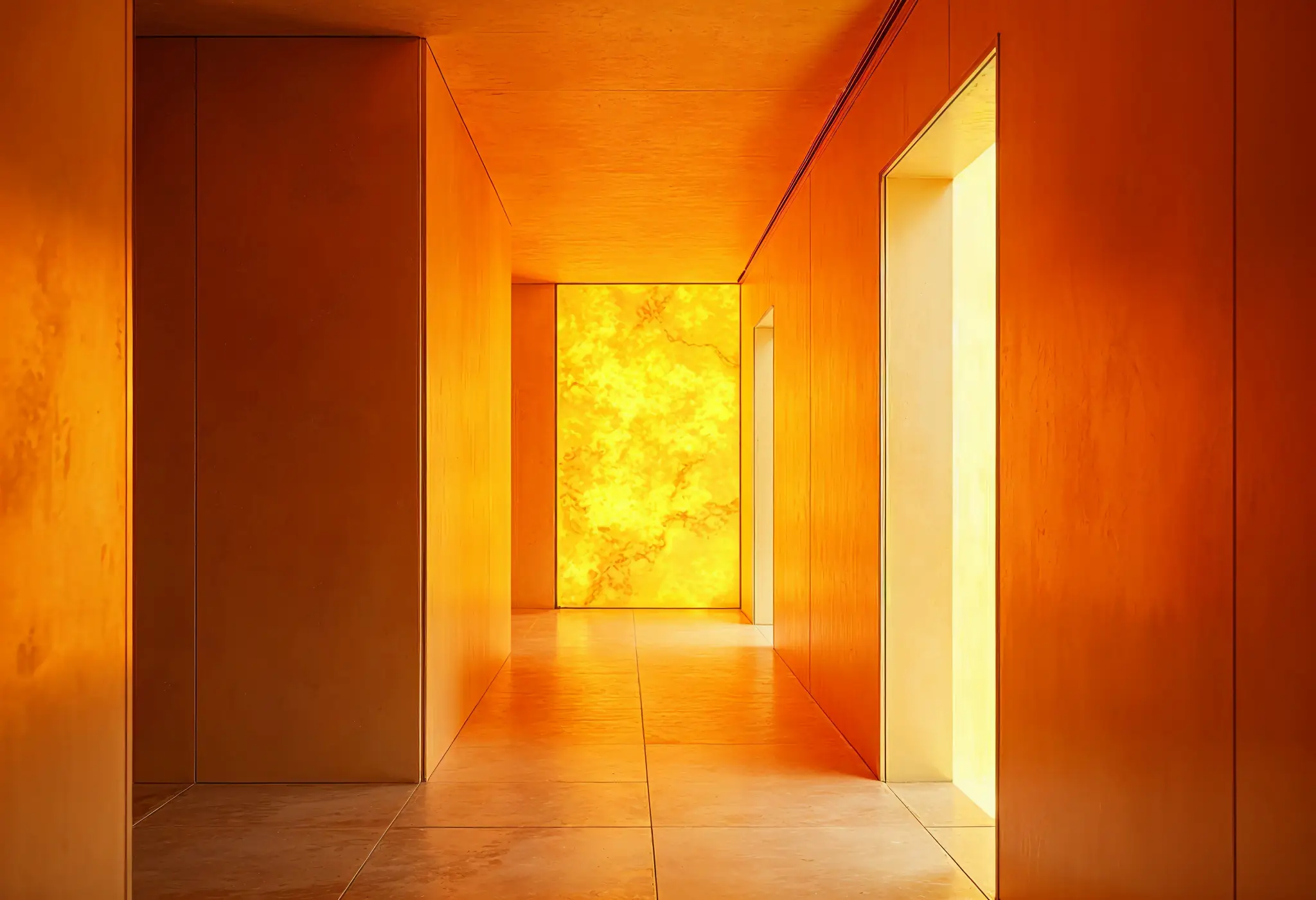 Fire-rated walls in a Manhattan luxury apartment featuring contemporary architectural details.