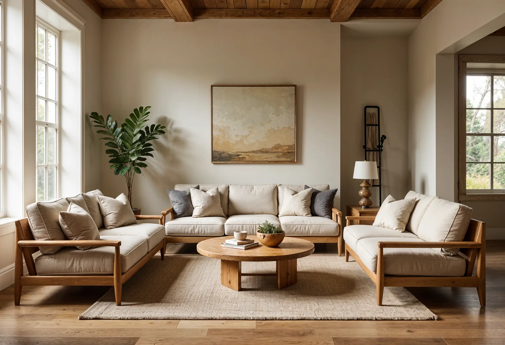 heirloom reclaimed wood furniture in eco friendly Manhattan lounge